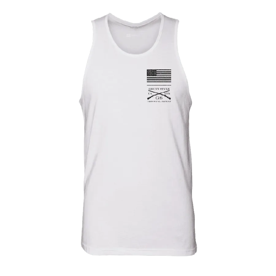 1776 Flag Tank - White
