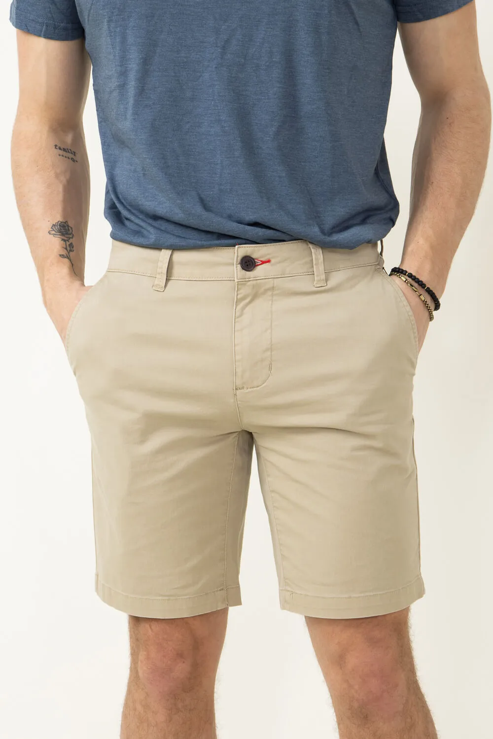 1897 Original 9" Washed Twill Shorts for Men in Khaki | 4GLL1223-KHAKI