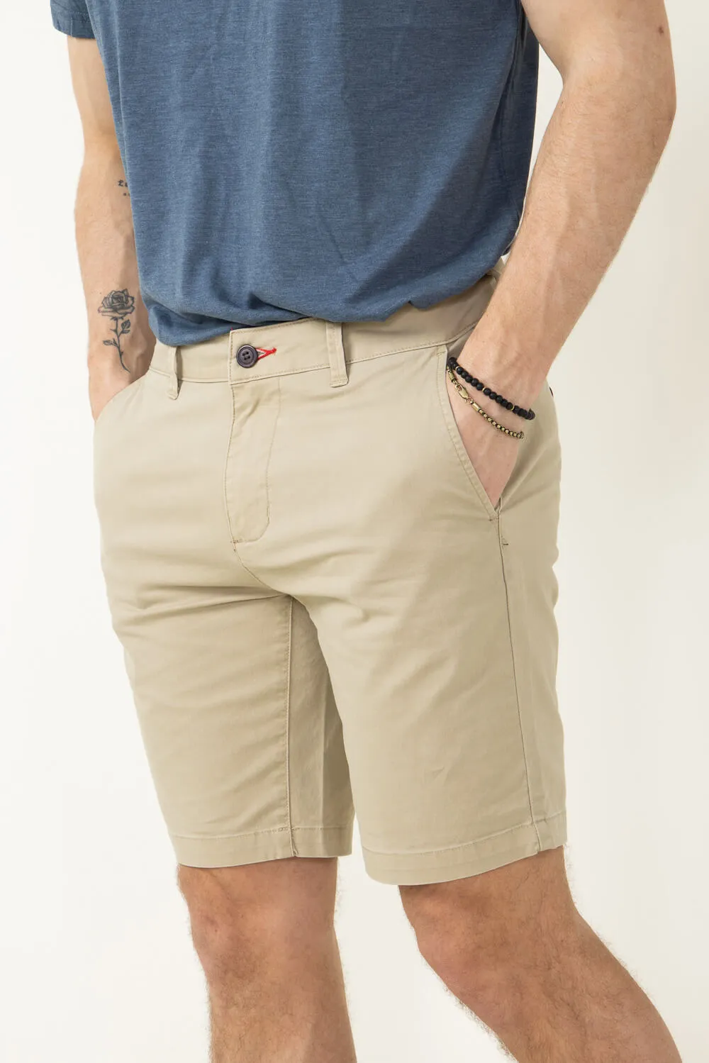 1897 Original 9" Washed Twill Shorts for Men in Khaki | 4GLL1223-KHAKI
