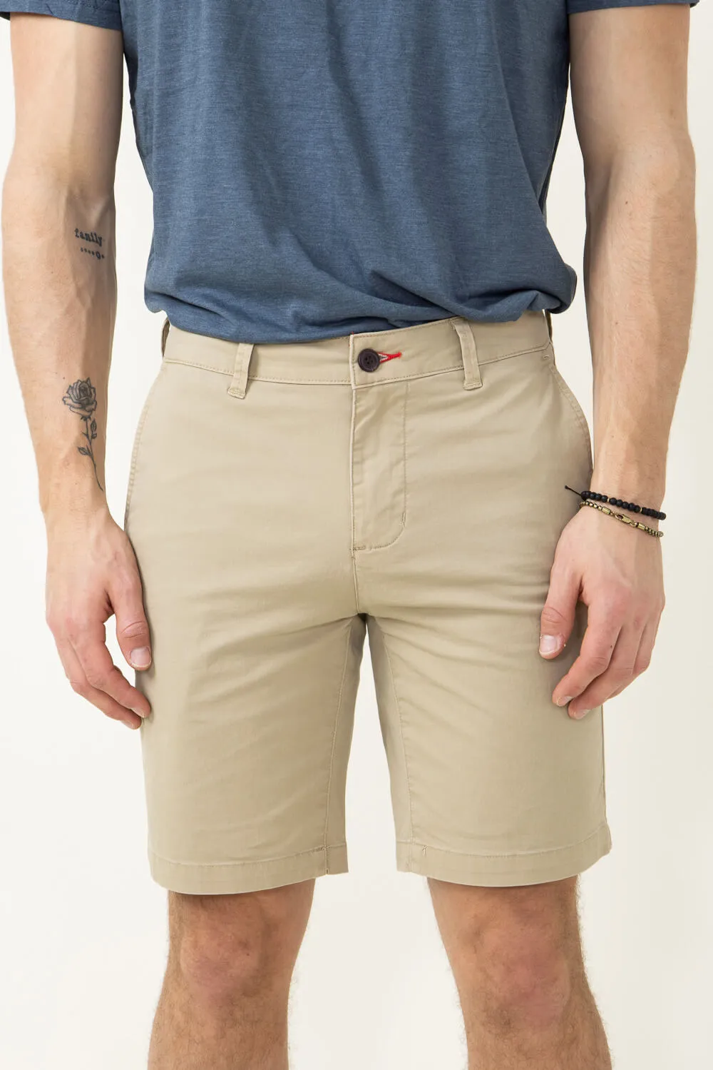 1897 Original 9" Washed Twill Shorts for Men in Khaki | 4GLL1223-KHAKI