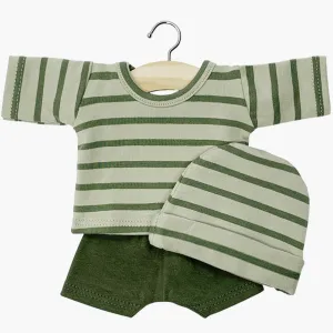 3Pc Luigi Set - Khaki Green Striped