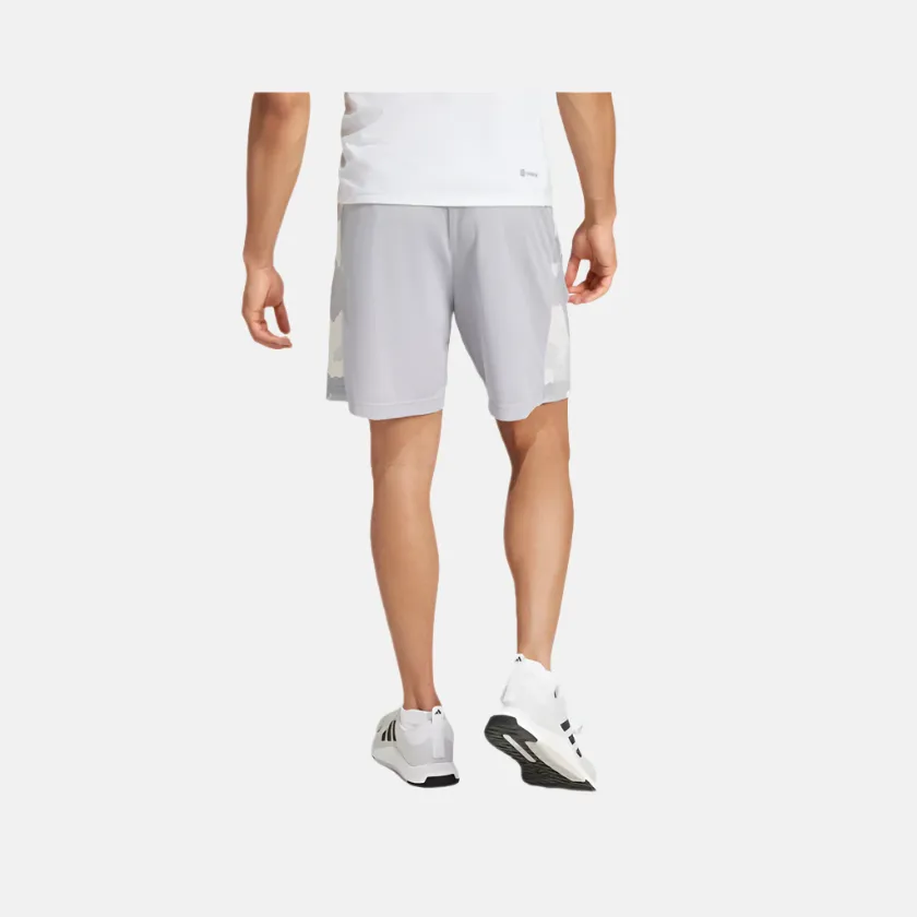Adidas Train Essentials Camo Men's Training Shorts - Glory Grey