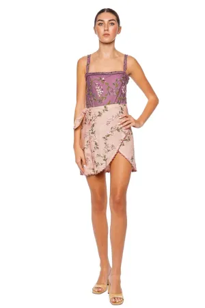 Agustina Wisteria Pareo Mini Skirt
