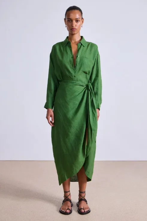 Alessandra Sarong Shirt Dress