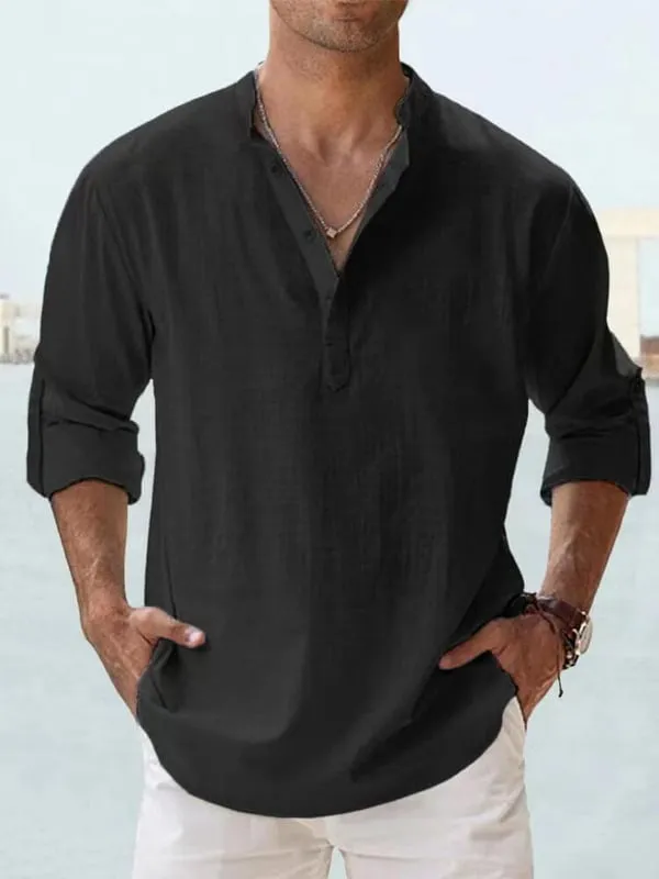 Alexander | comfortable, loose-fitting linen men's shirt