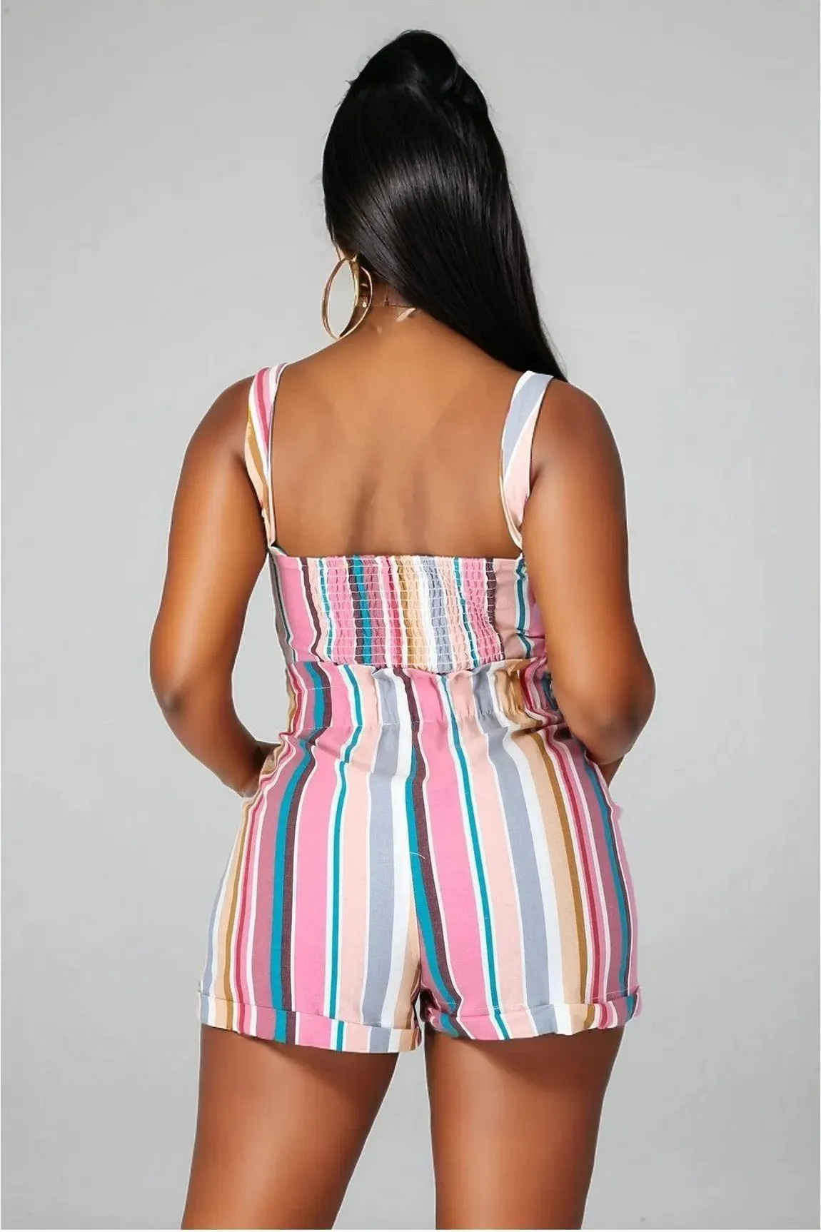 All Striped Up Short Set