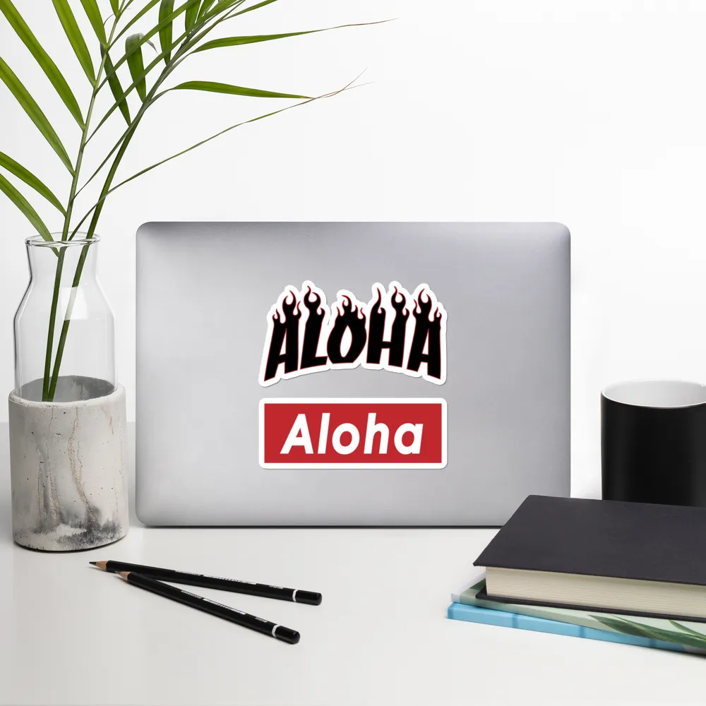 Aloha Tribe Hawaii Aloha Logo Sticker Pack