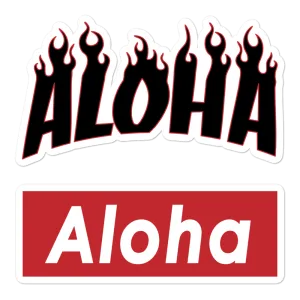 Aloha Tribe Hawaii Aloha Logo Sticker Pack