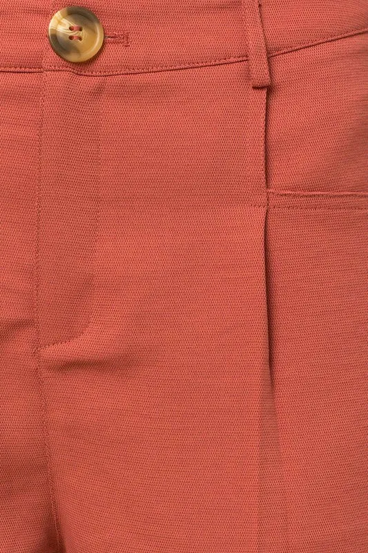 Amber Front Pleated Short