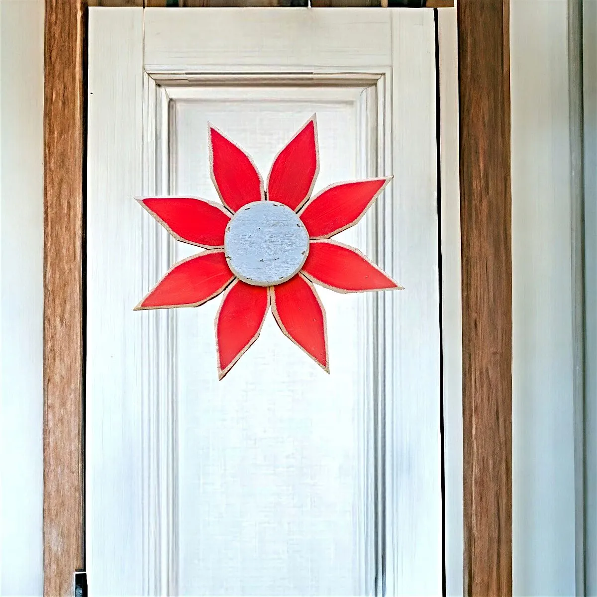 Amish Made Wooden Flower Door Hangers
