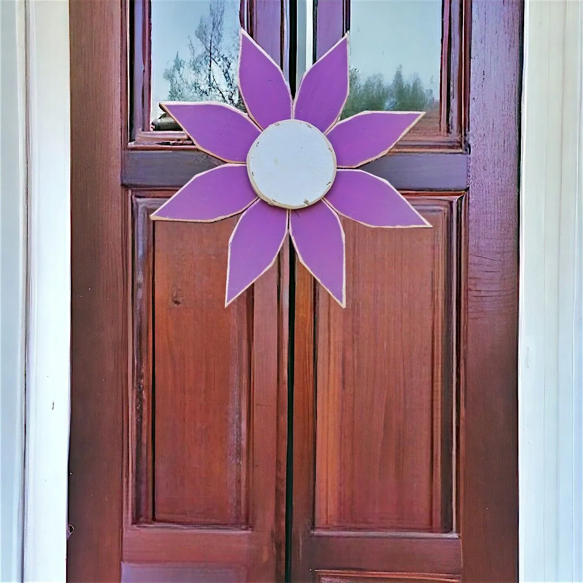 Amish Made Wooden Flower Door Hangers