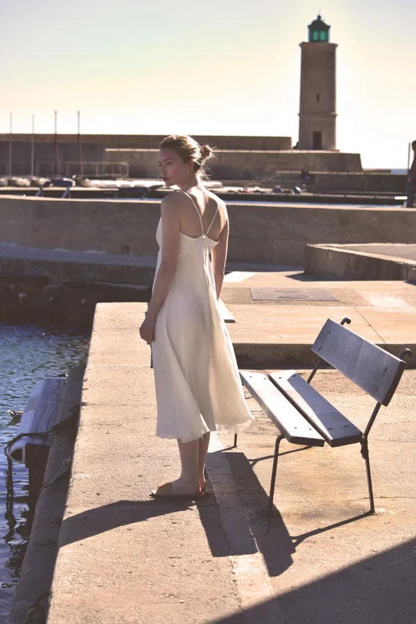 Antibes White Linen Dress (Pre-Order, Ships April 15)