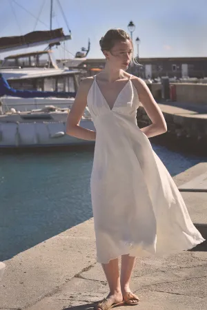Antibes White Linen Dress (Pre-Order, Ships April 15)