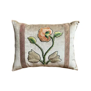 Antique English Crewel Embroidery (#E062024 | 14.5 x 19")