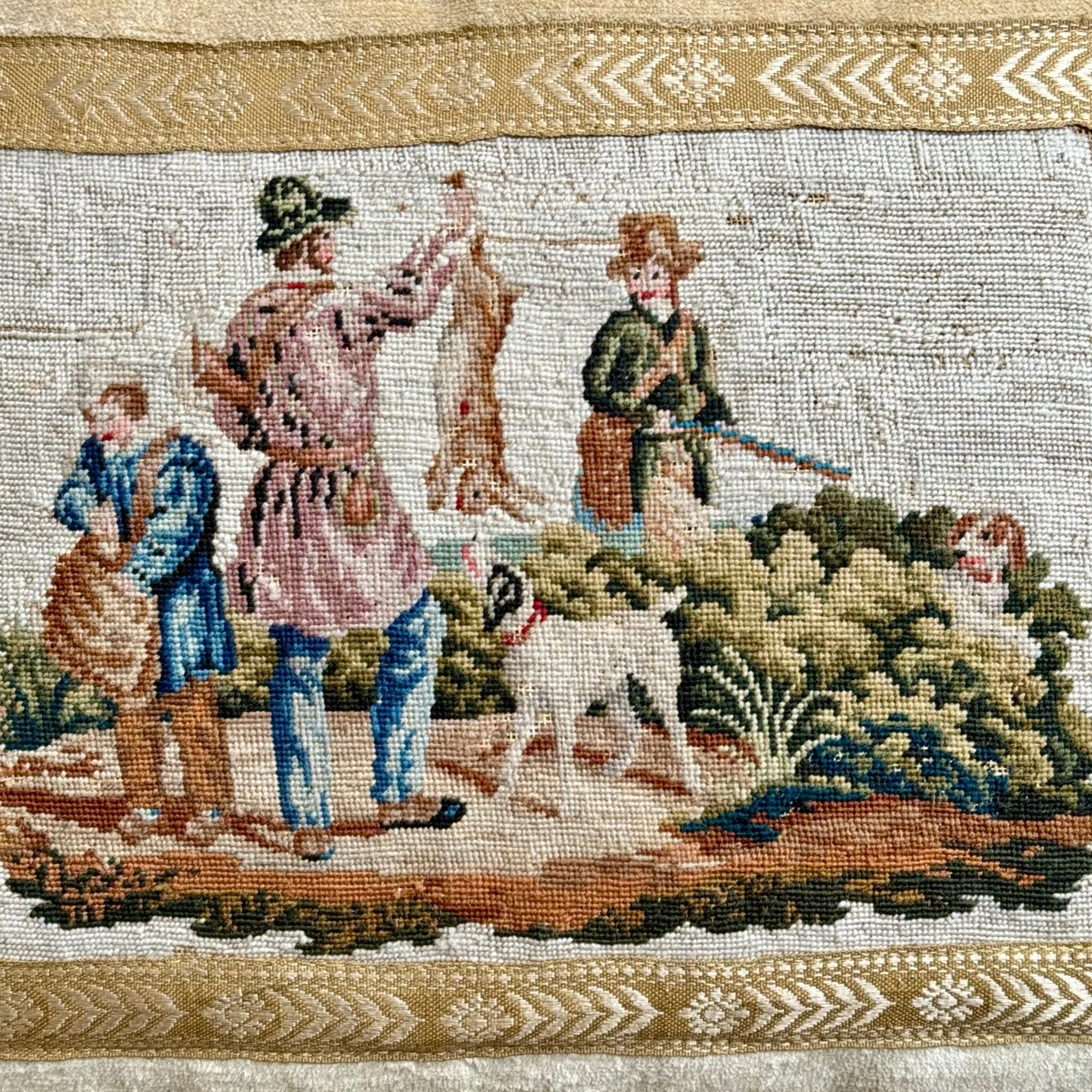 Antique French Petit Point (#T090724 | 14 x 18")