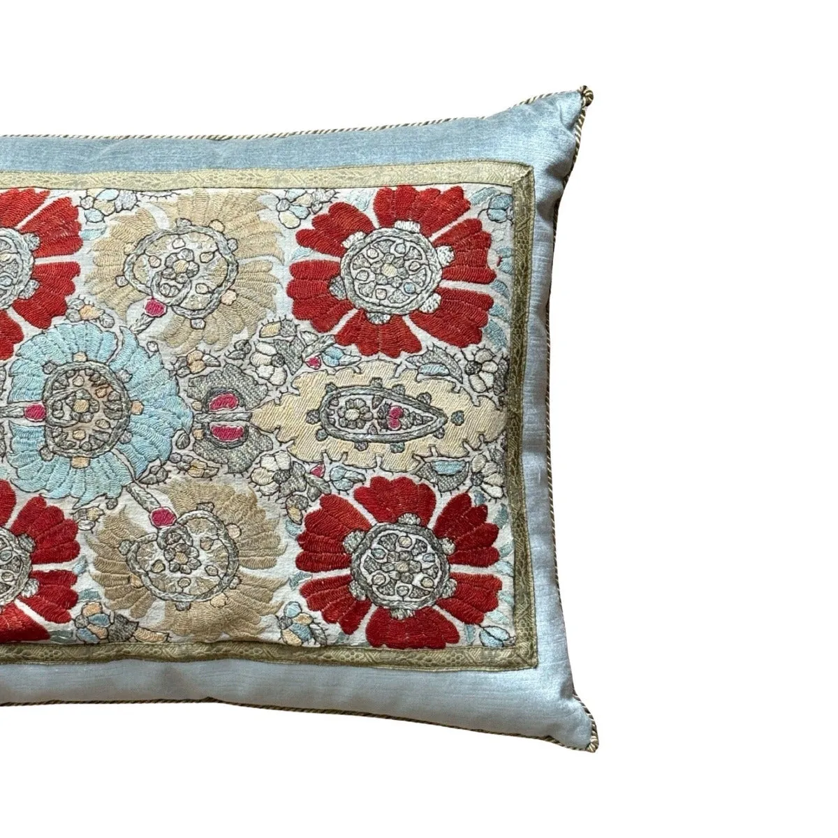 Antique Ottoman Empire Metallic and Silk Embroidery (#E121723 | 16 x 22")