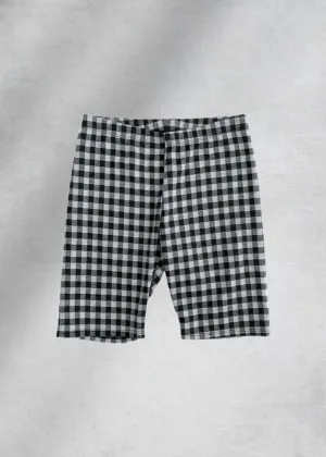 Autumn Printed Biker Shorts - Gray/Black