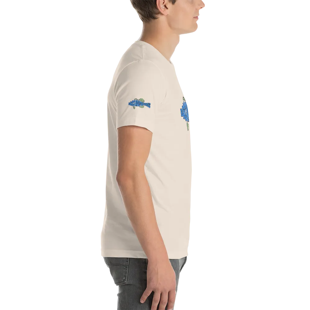 BA Teal/Kiwi short sleeve Swimlogo with sleeves and back print.