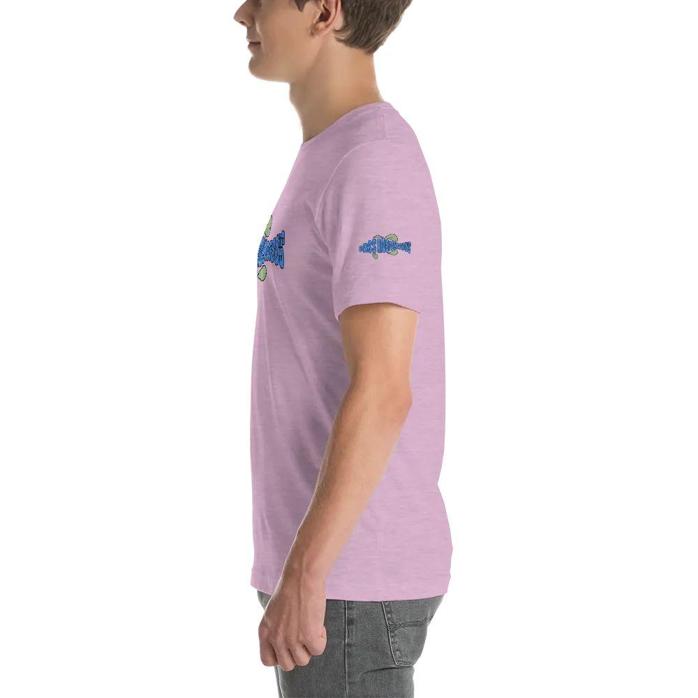 BA Teal/Kiwi short sleeve Swimlogo with sleeves and back print.