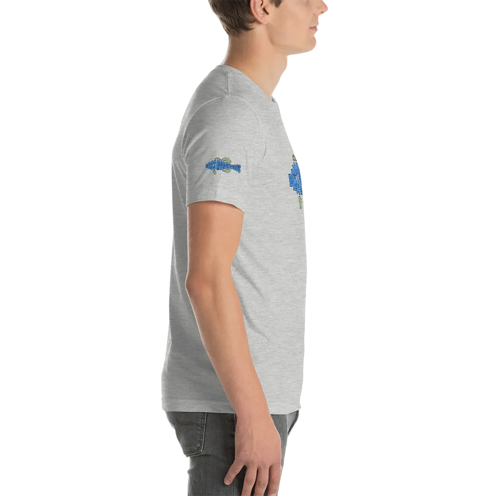 BA Teal/Kiwi short sleeve Swimlogo with sleeves and back print.