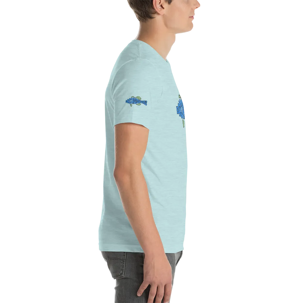 BA Teal/Kiwi short sleeve Swimlogo with sleeves and back print.