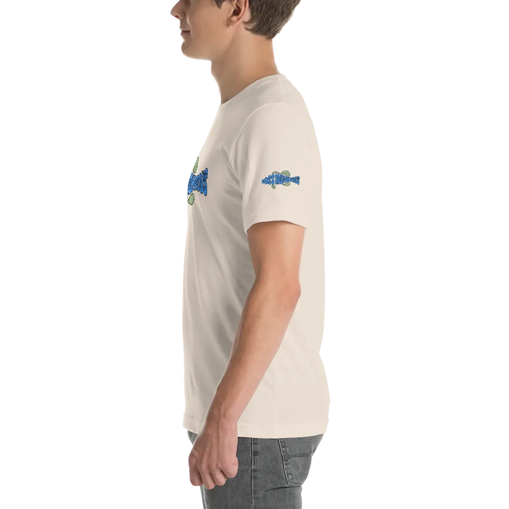 BA Teal/Kiwi short sleeve Swimlogo with sleeves and back print.