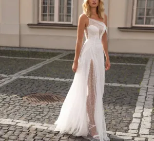 Backless Wedding Gown Bride Dress  Strapless