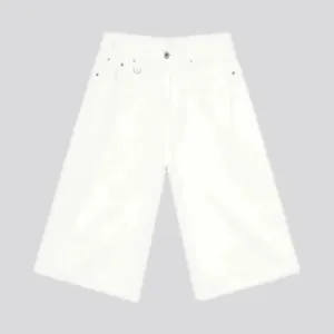 Baggy camo style men's denim shorts
