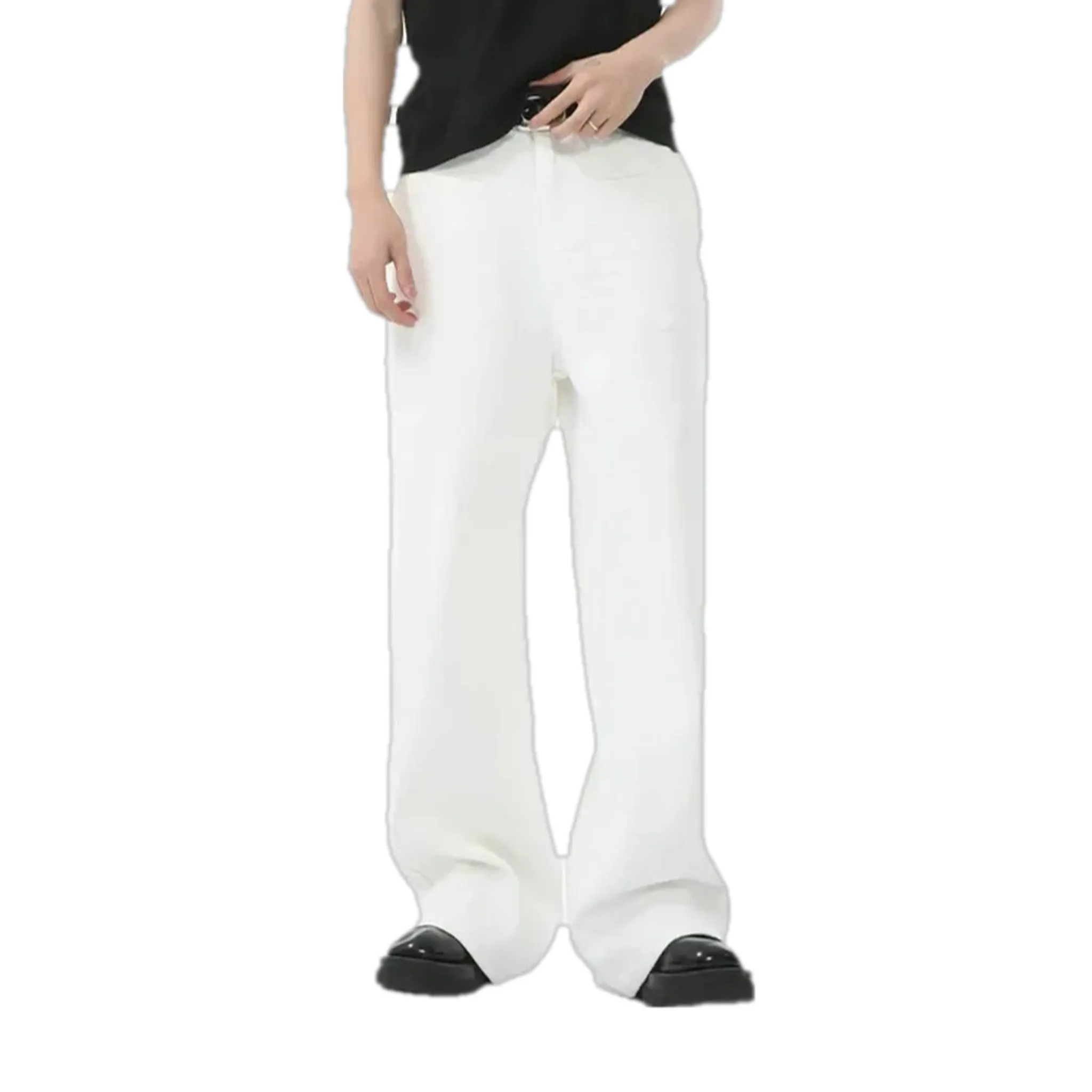 Baggy casual midweight jean pants for men