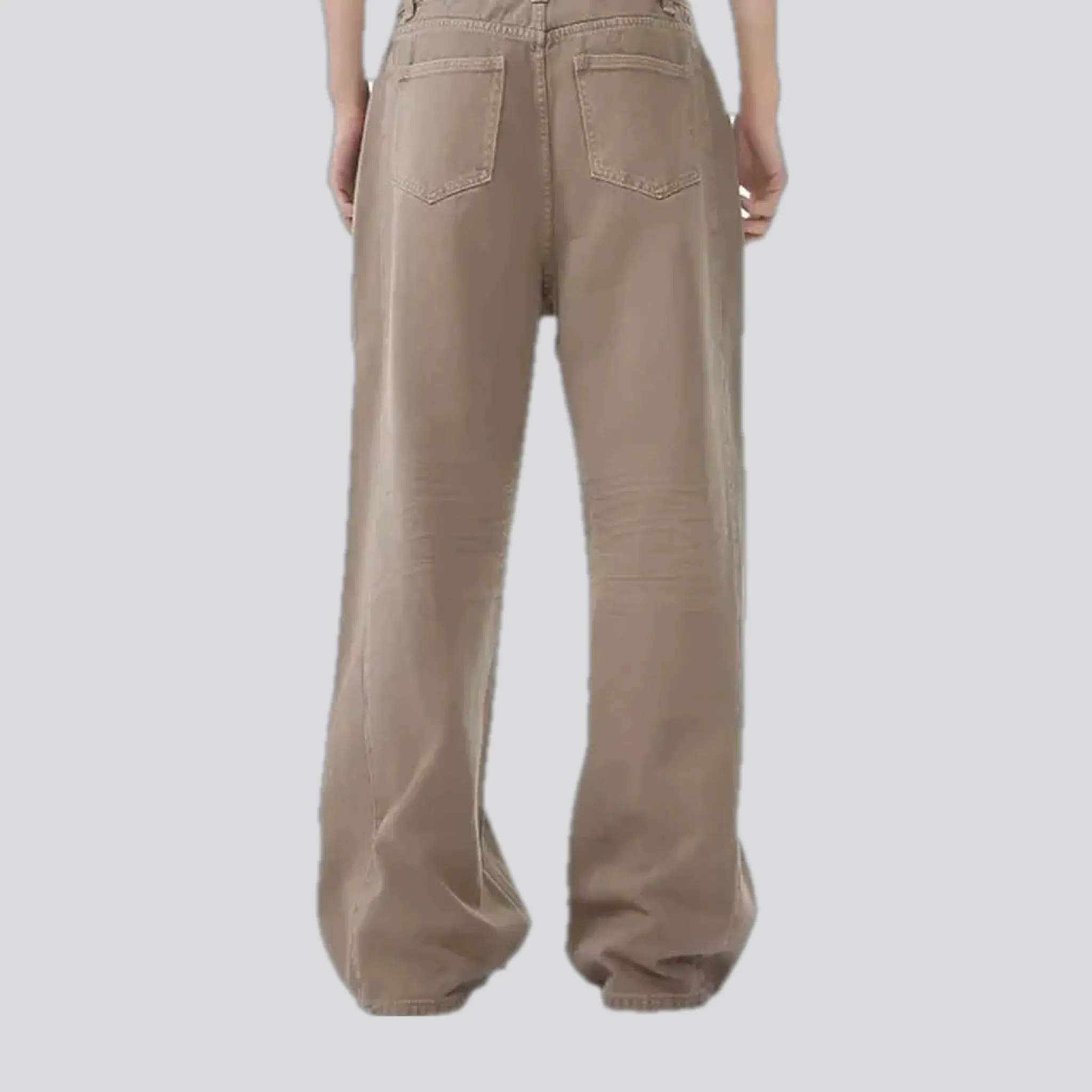 Baggy casual midweight jean pants for men