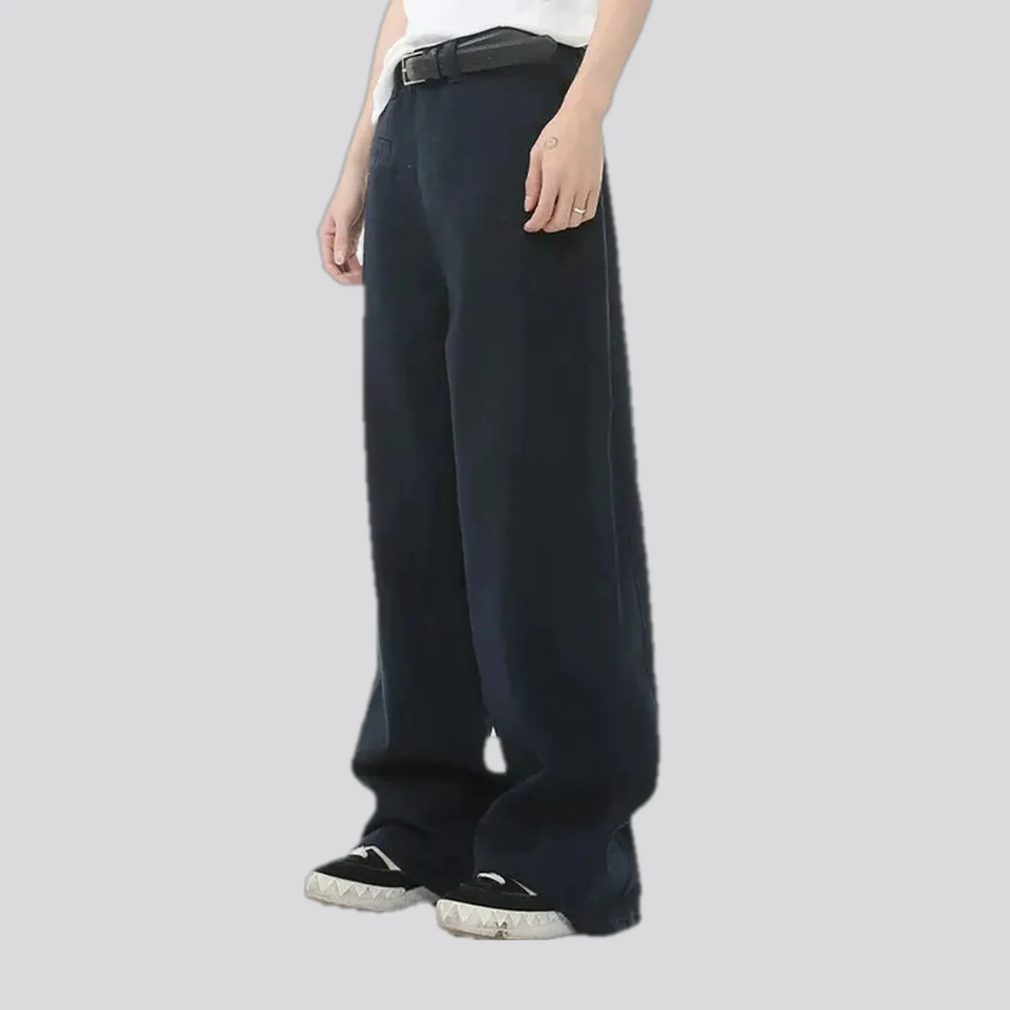 Baggy casual midweight jean pants for men