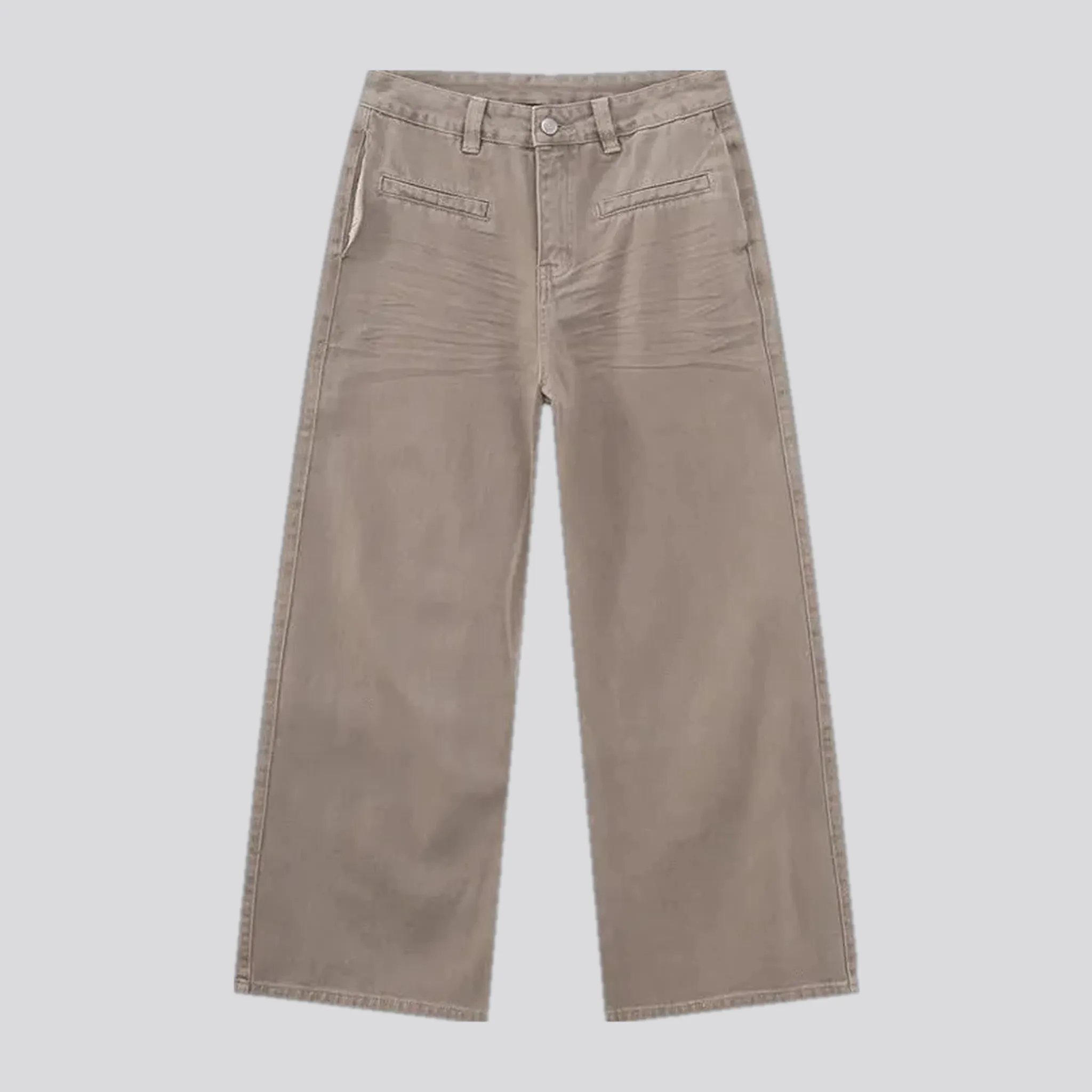 Baggy casual midweight jean pants for men