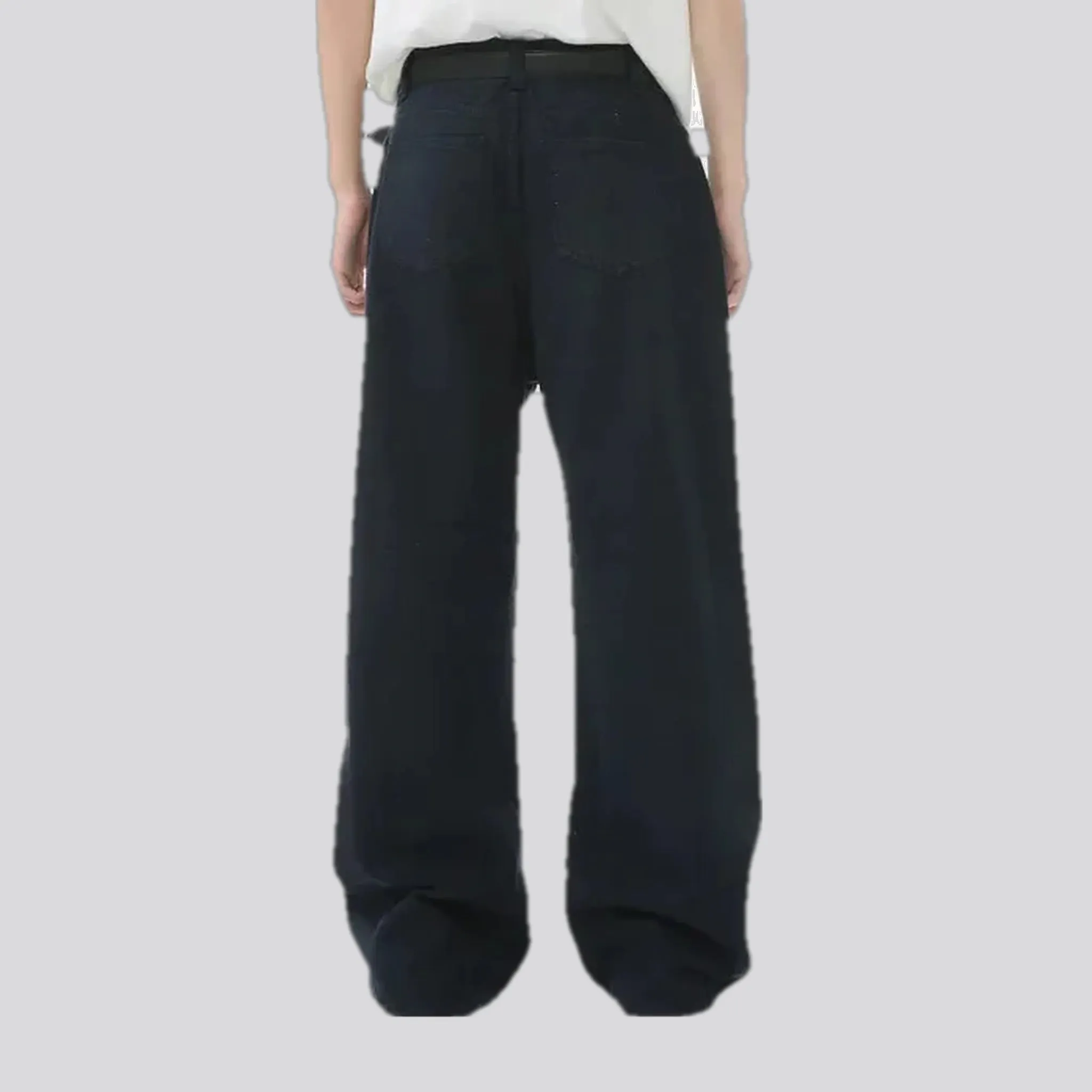 Baggy casual midweight jean pants for men