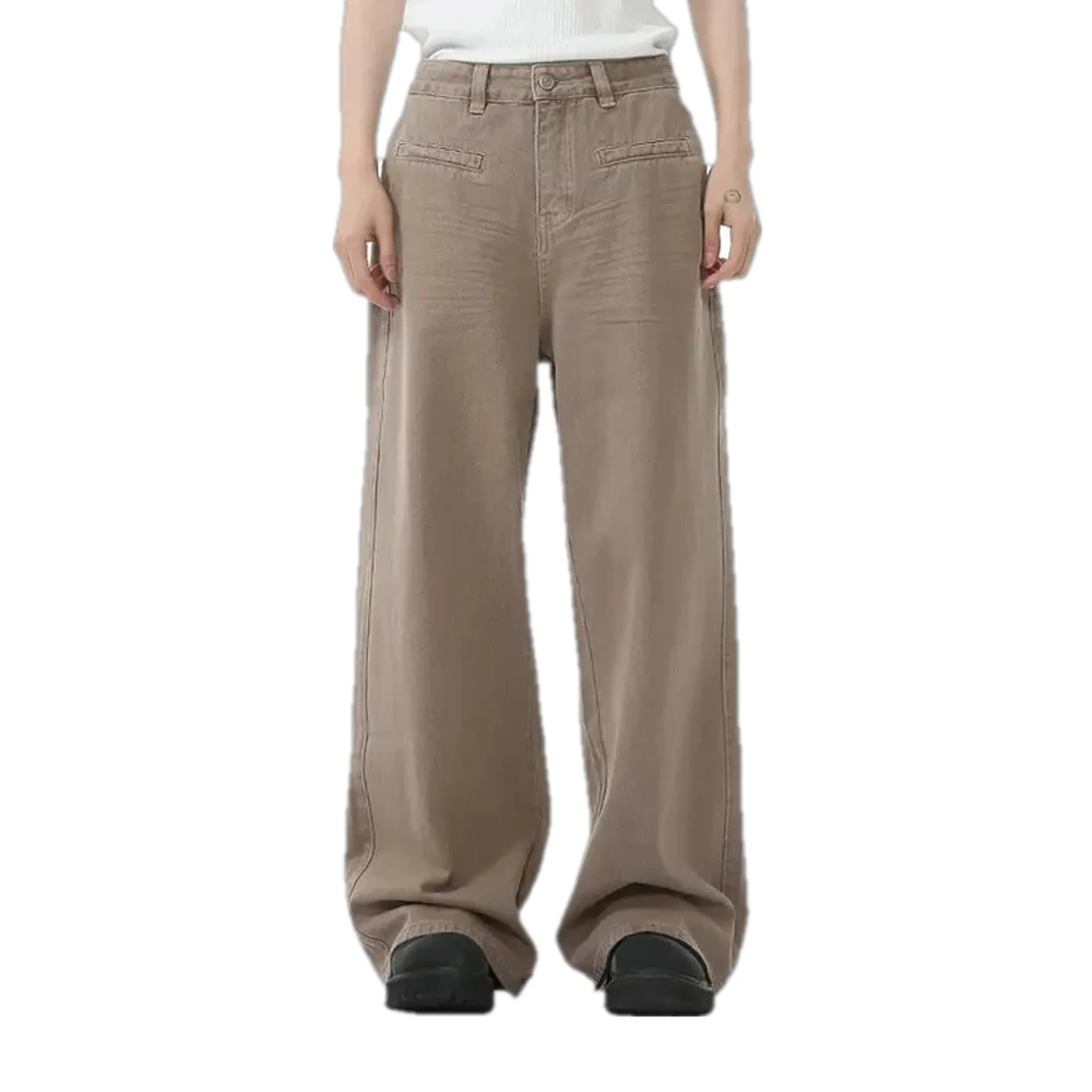 Baggy casual midweight jean pants for men