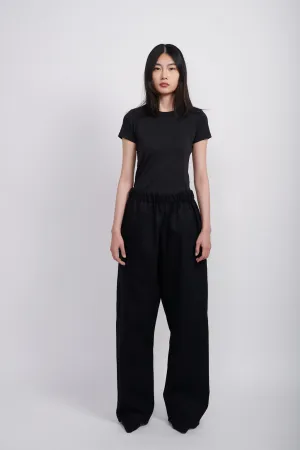 BAGGY DENIM PANTS - BLACK