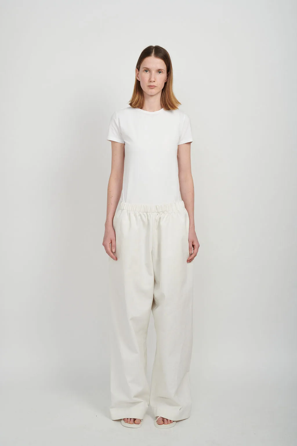 BAGGY DENIM PANTS - WHITE