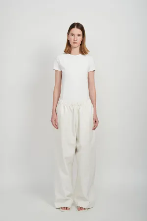 BAGGY DENIM PANTS - WHITE