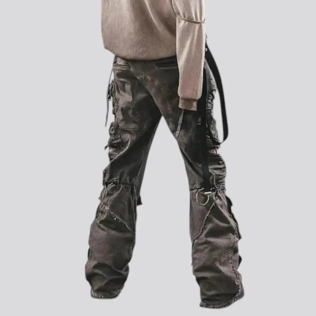 Baggy fit vintage style men's jean pants