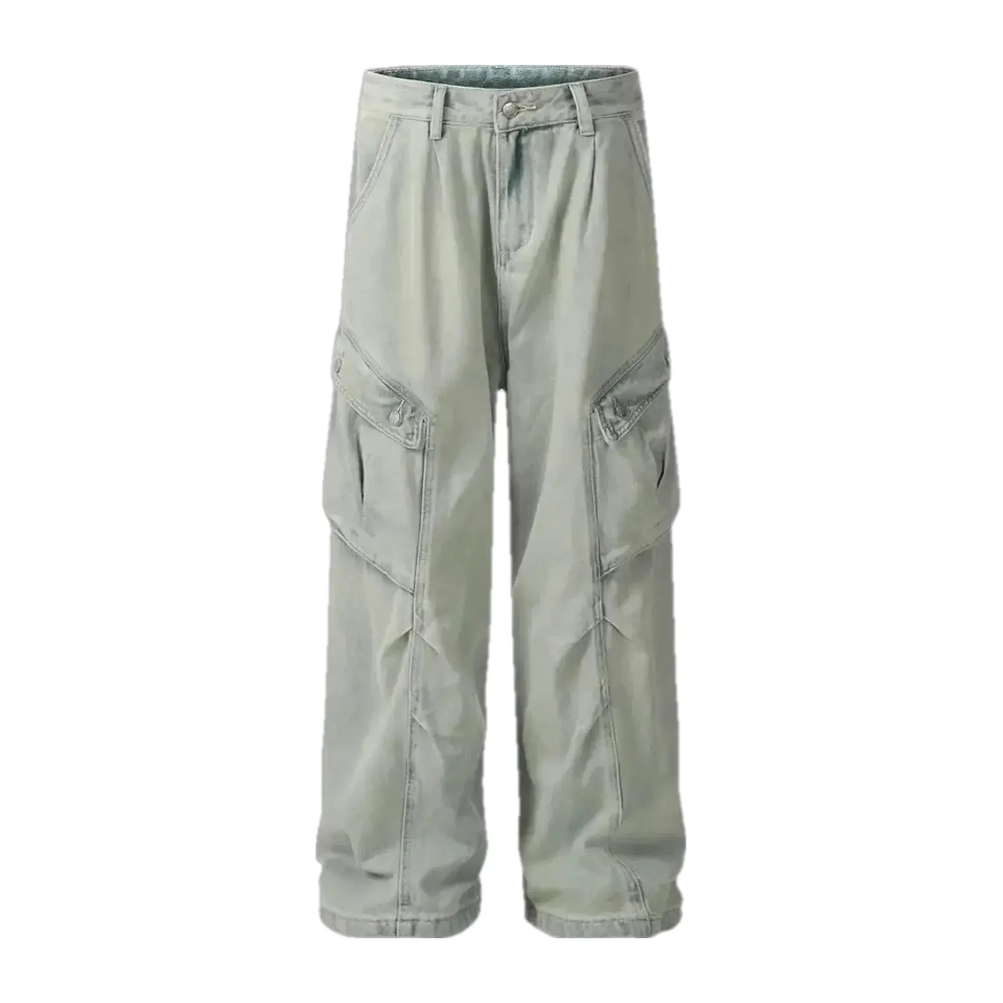 Baggy retro stonewashed men's jeans
