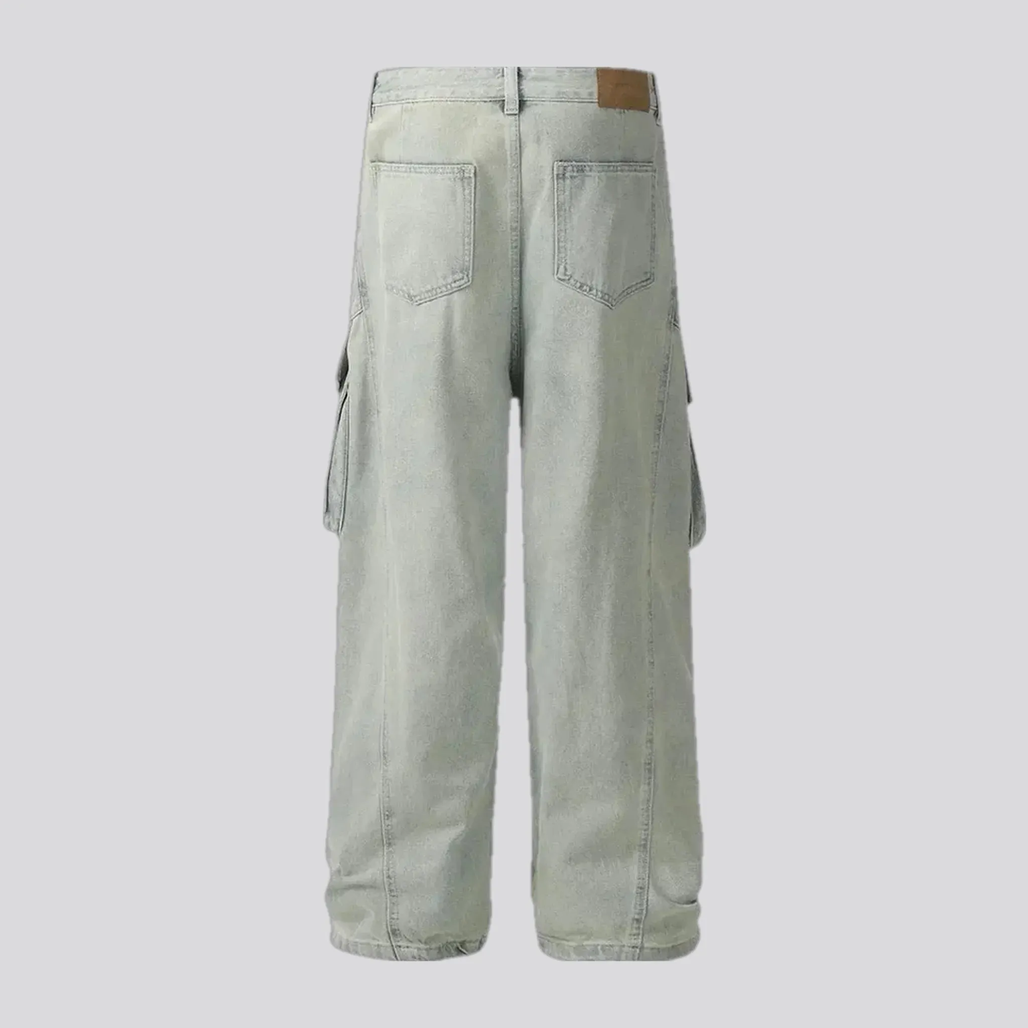 Baggy retro stonewashed men's jeans