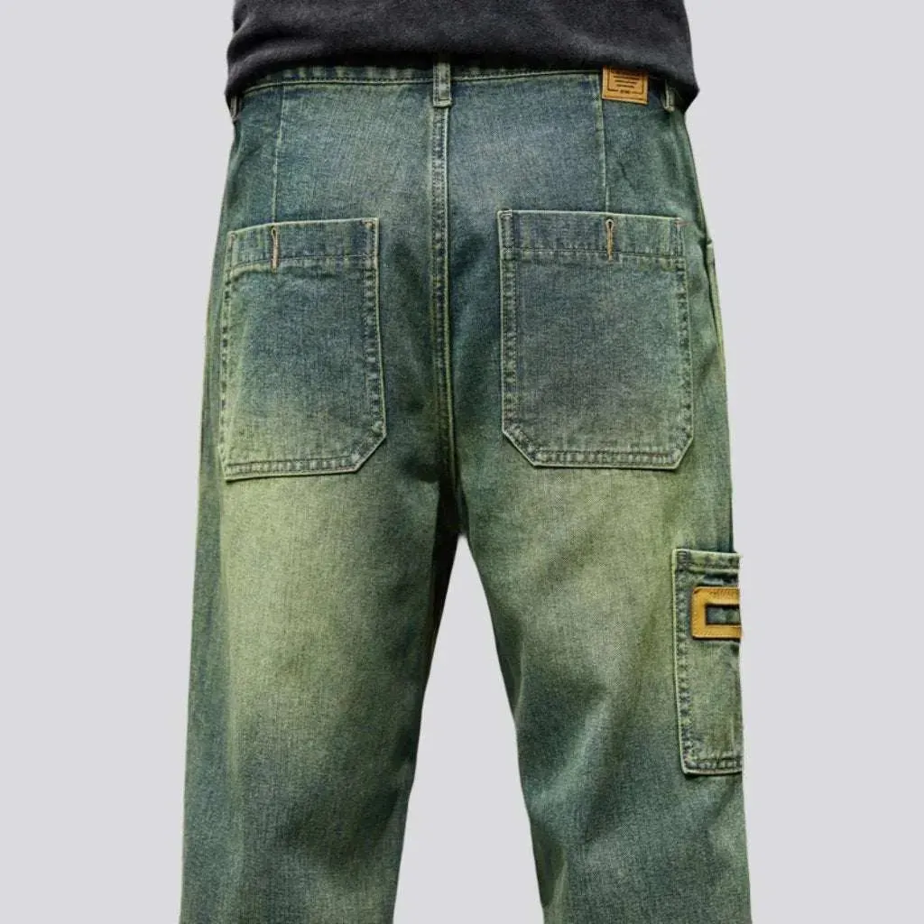 Baggy street jeans for men