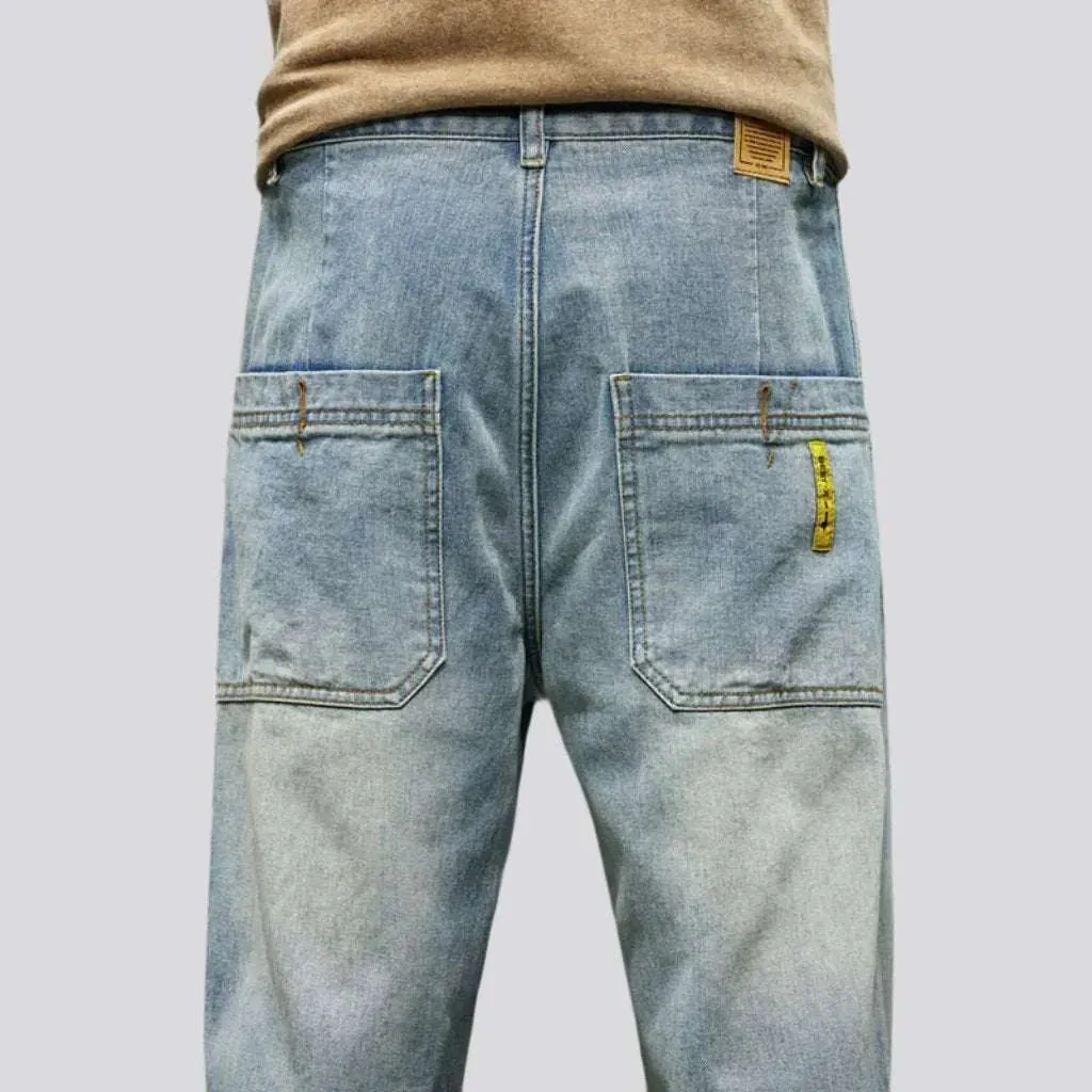Baggy street jeans for men