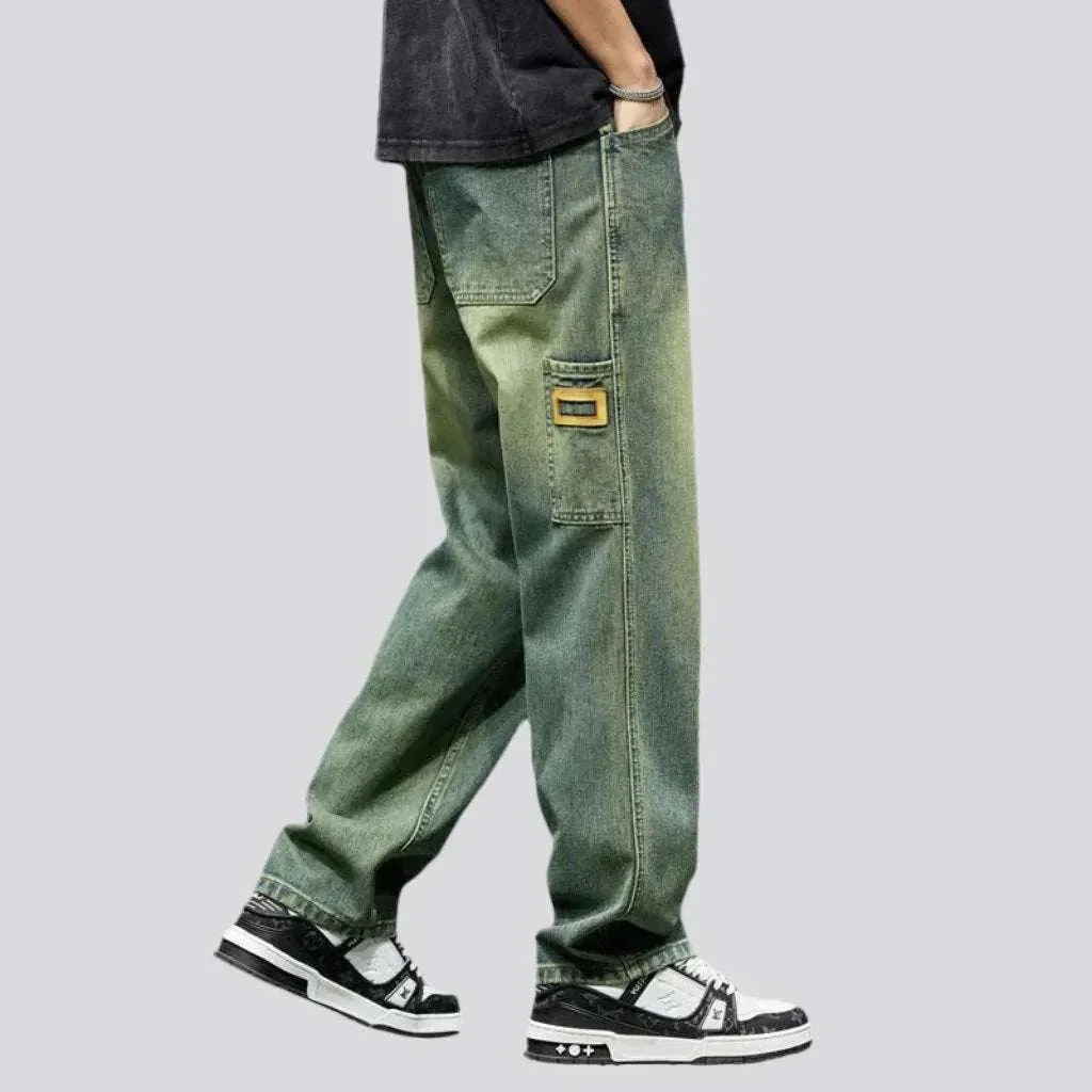 Baggy street jeans for men