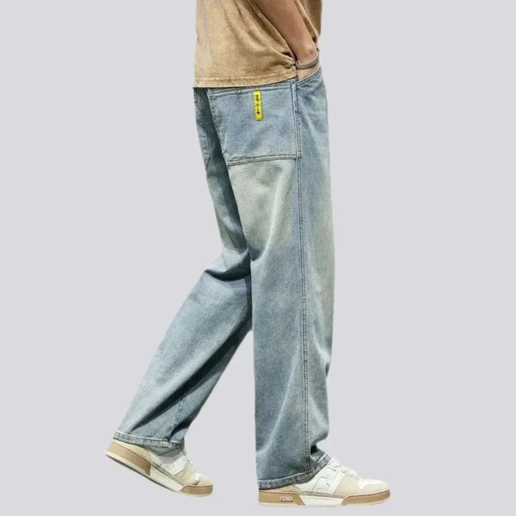 Baggy street jeans for men