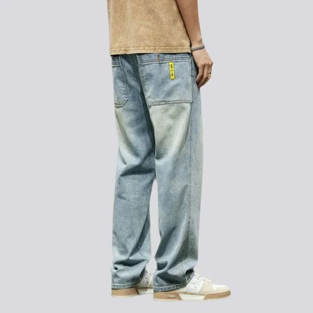 Baggy street jeans for men