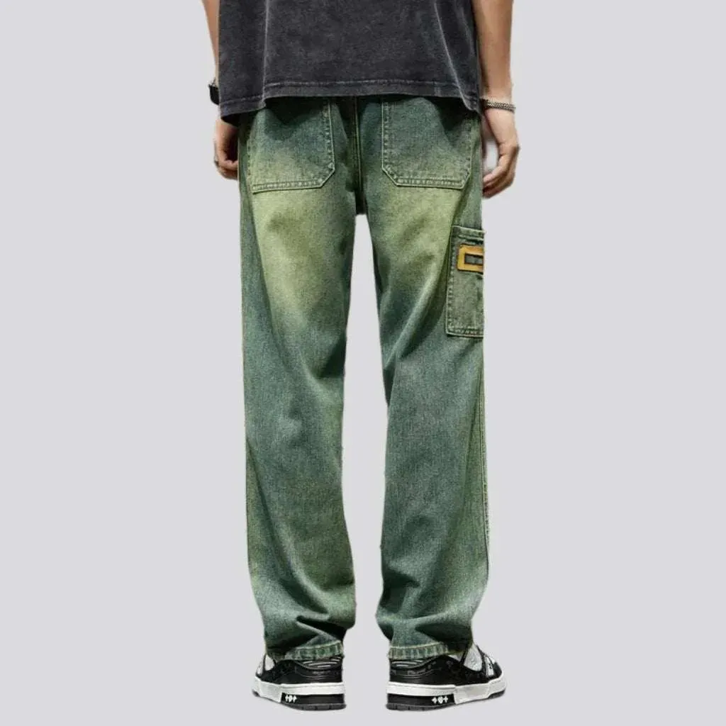 Baggy street jeans for men