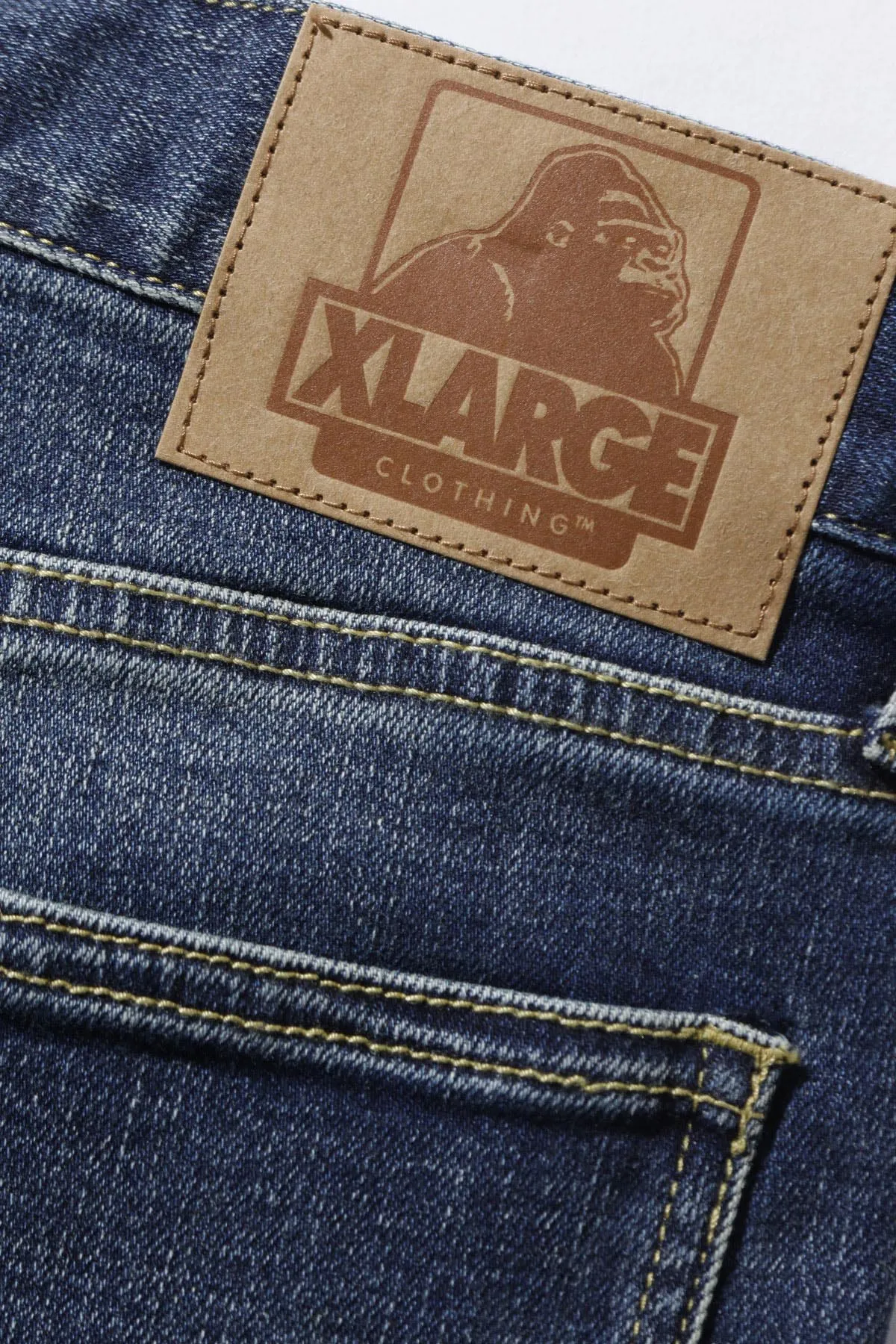 BAGGY STRETCH DENIM PANTS - INDIGO