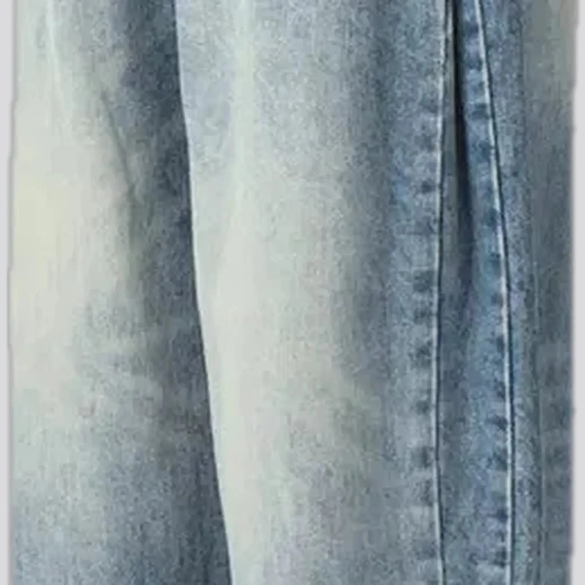 Baggy style abraded men's jeans