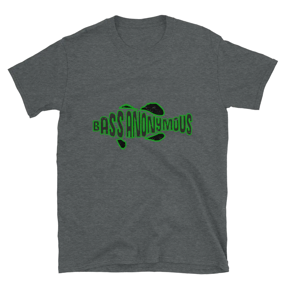 Bass Anonymous Grunge Swim Logo Green/Black Short-Sleeve T-Shirt