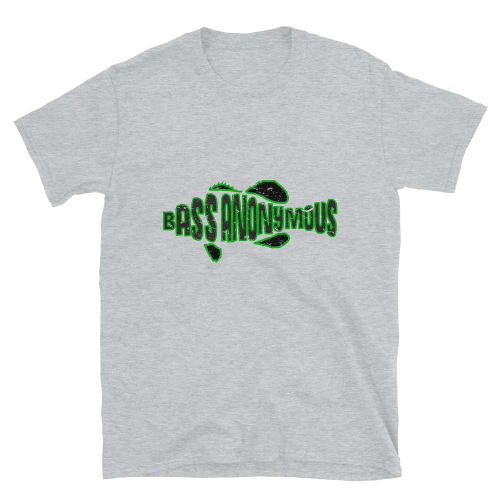 Bass Anonymous Grunge Swim Logo Green/Black Short-Sleeve T-Shirt